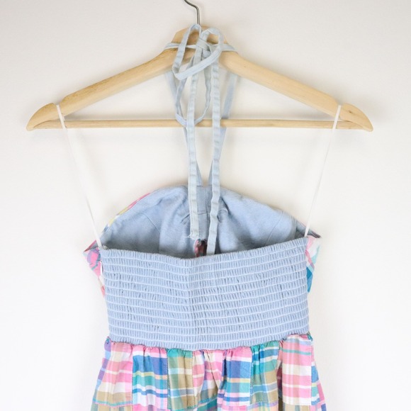 Petersyn Athena Midi Dress Madras Patchwork‎ Medium - Picture 4 of 11